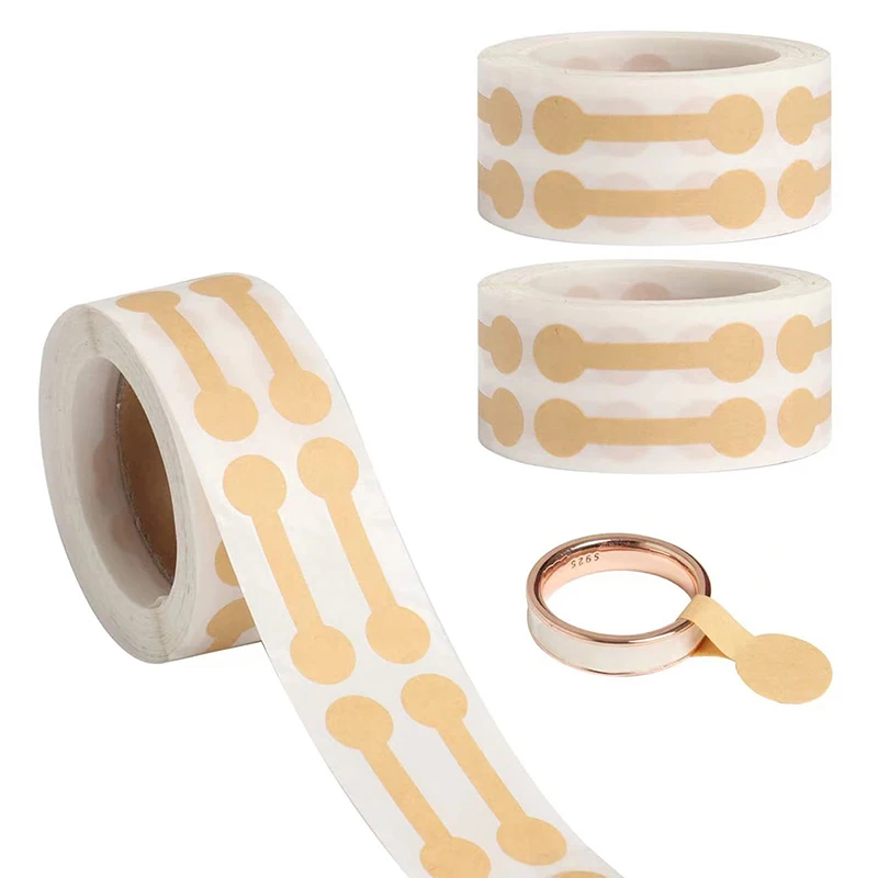 500 قطعة/لفة سعر اللصق الذاتي الدمبل العلامات قلادة حلقة تسميات ورقة مجوهرات تسميات DIY بها بنفسك عرض أداة مجوهرات اكسسوارات #1