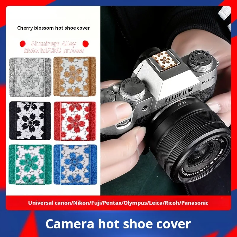 Sakura metal hot shoe cover is suitable for Canon, Fuji, Nikon and Fuji Pentax mirrorless camera hot shoe protective cover