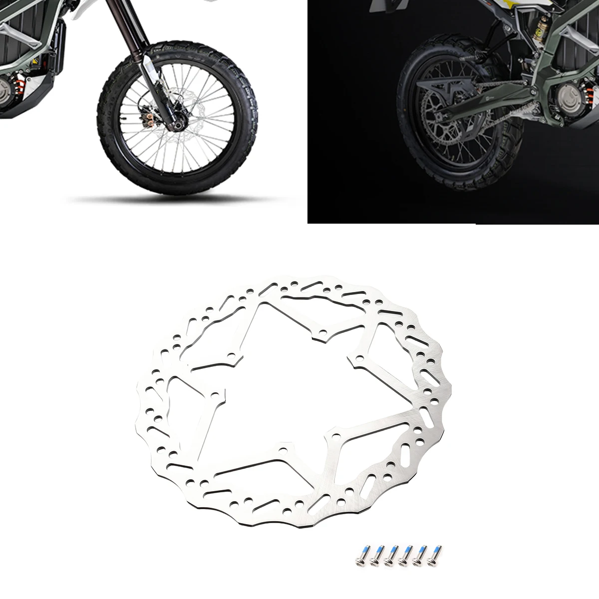 

6 Hole 240mm Disc Brake For Surron UltraBee Electric Cross-country Bike For SUR-RON Ultra Bee Front Rear Disc Brake Parts