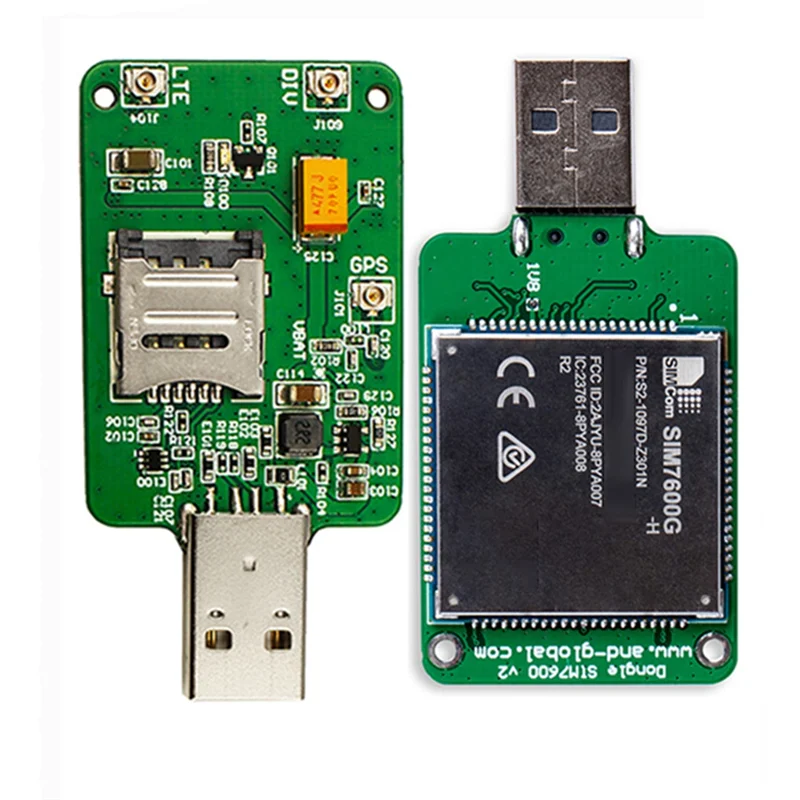 

N82R SIMCOM SIM7600G H USB-ключ + антенна HSPA + GSM GPRS EDGE UMTS LTE 4G Cat4 модуль для серии SIM7600 SIM7500 SIM7600X-H