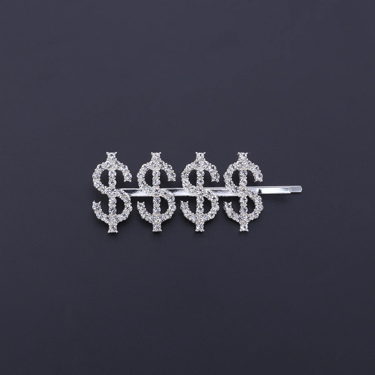 

3Pcs Rhinestone Hairpins Dollar Sign Letter Decor Hair Clips Bobby Pins Accessories for Women Chic Durable Hairstyle