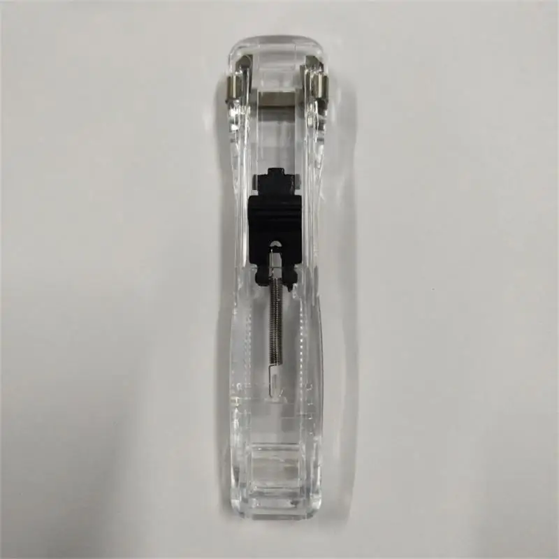 リフィル付きペーパークリッパーホッチキス、プッシュクランプファイル、ドキュメントバインディングツール、ホッチキス機、ペーパークリップ、事務用品