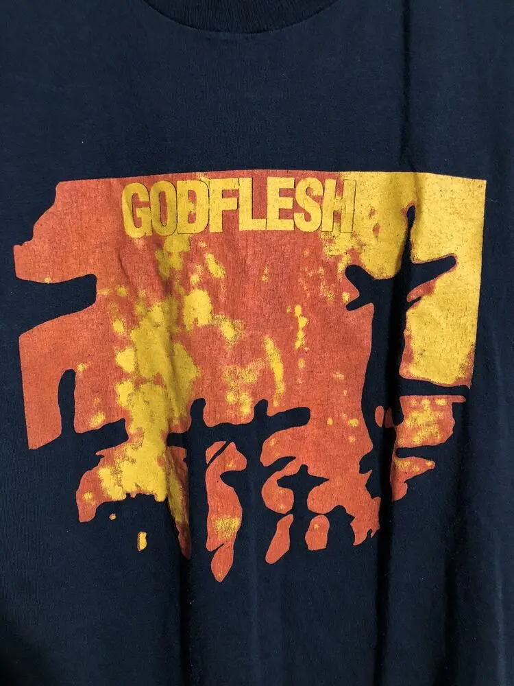 Vintage 1989 Godflesh Streetcleaner T Shirt L IndustrialSludge Neurosis