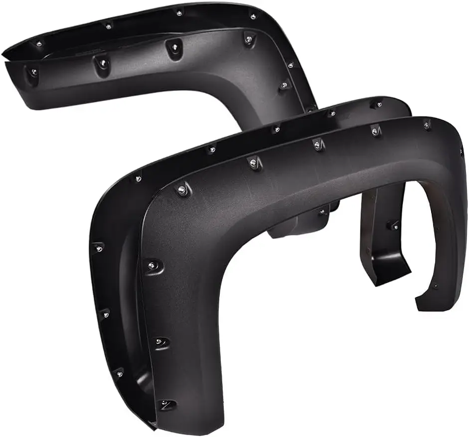 

ender Flares For Chevy Silverado 1500 07-13/Silverado 2500HD 3500HD 07-14 Fleetside 78.0"/97.6" Long Bed Textured Pocket Riveted