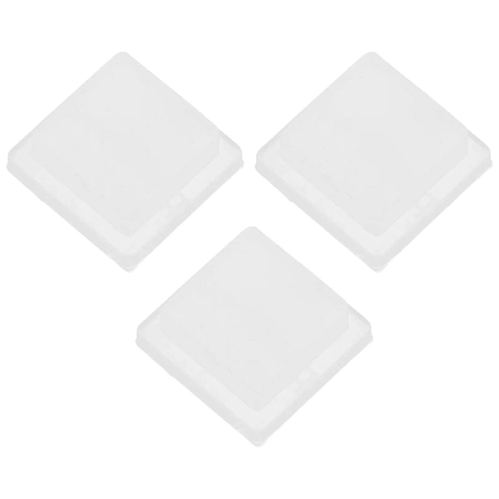 3Pcs Silicone Cuvette Stopper Tight Cell Cover for Quartz Glass 10Mm Cuvette Spectrophotometer Sample Lid Reusable