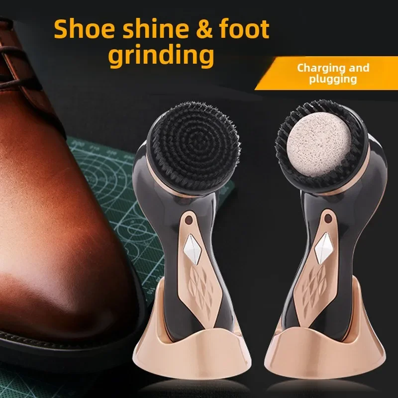 MJY multi-functional household electric automatic handheld soft brush for shoe polish