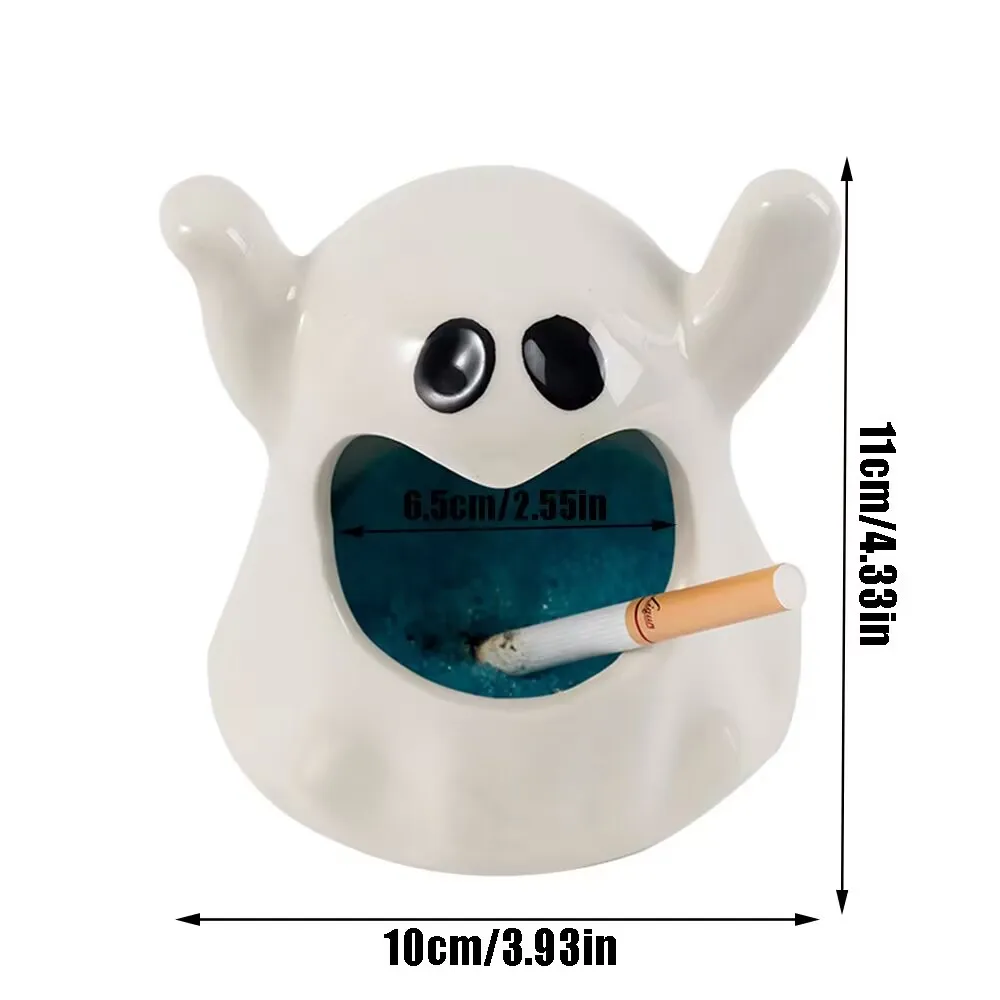 Funny cartoon ghost ashtray cute ghost candlestick decoration decoration American ceramic living room aromatherapy wax