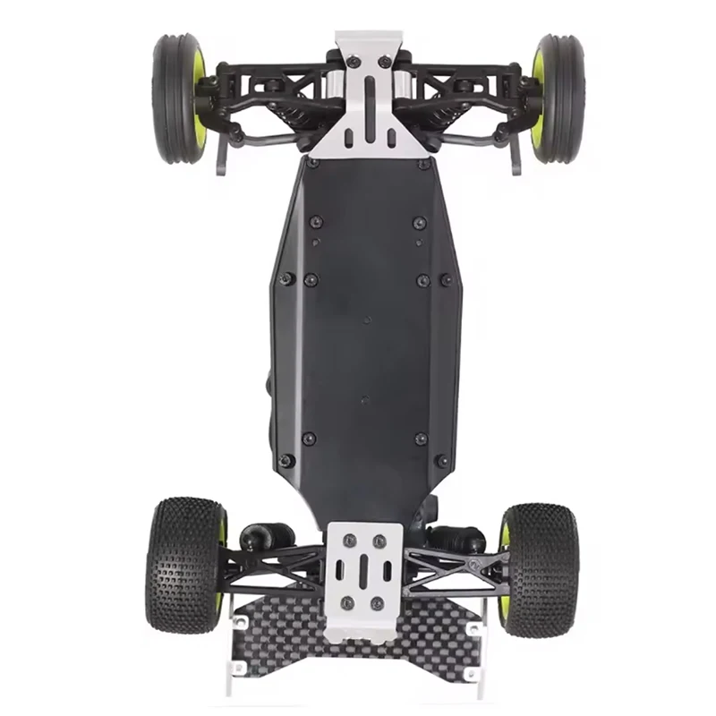 Losi 1/24 Micro-B 2WD Buggy RC Coche |   Marco de acero inoxidable y protectores inferiores delanteros/traseros |   Modelo todoterreno duradero