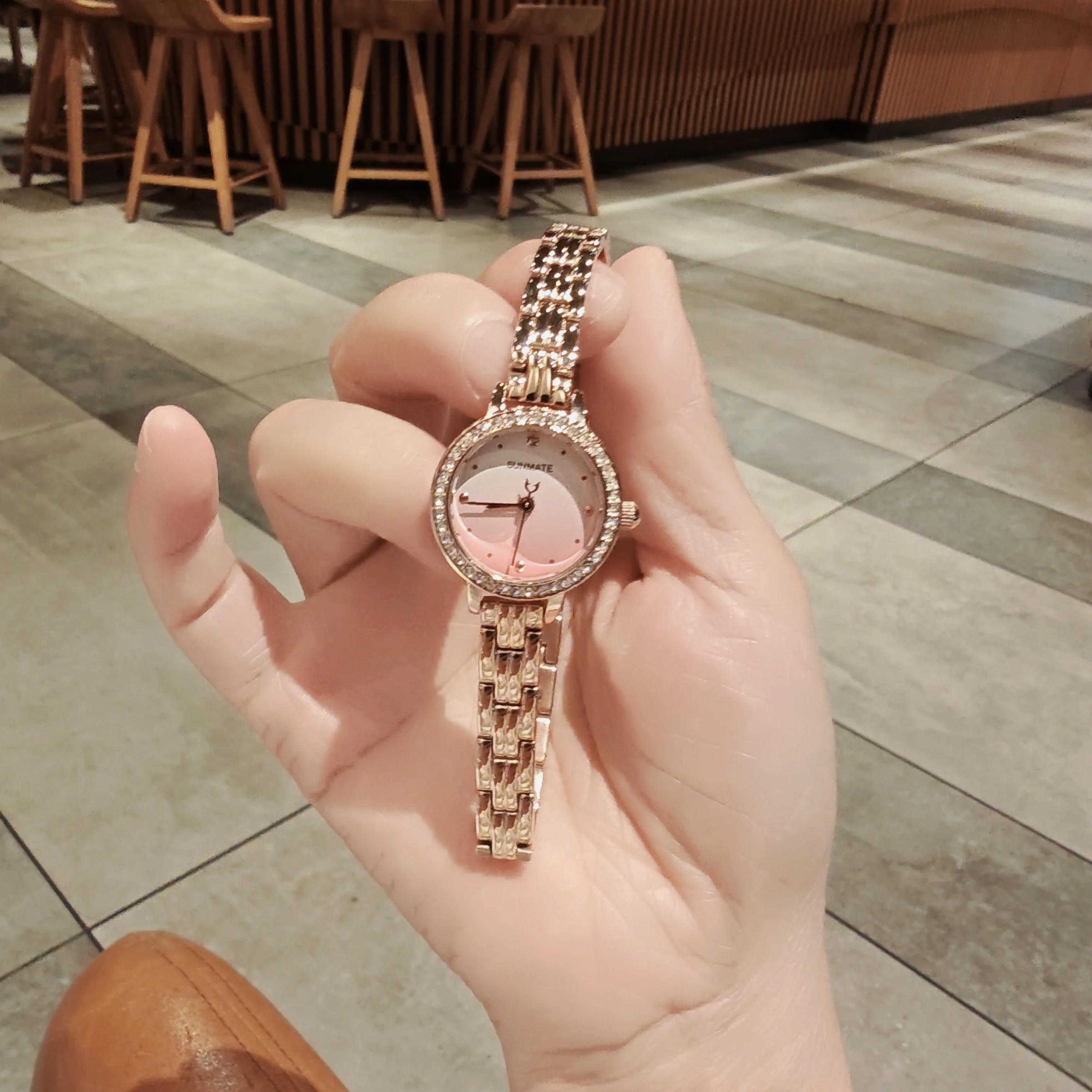 

SUNMATE Original Top Brand Women's Quartz Watch Luxury Diamond Stainless Steel Elegant Fashion Waterproof Women's Watch with Box