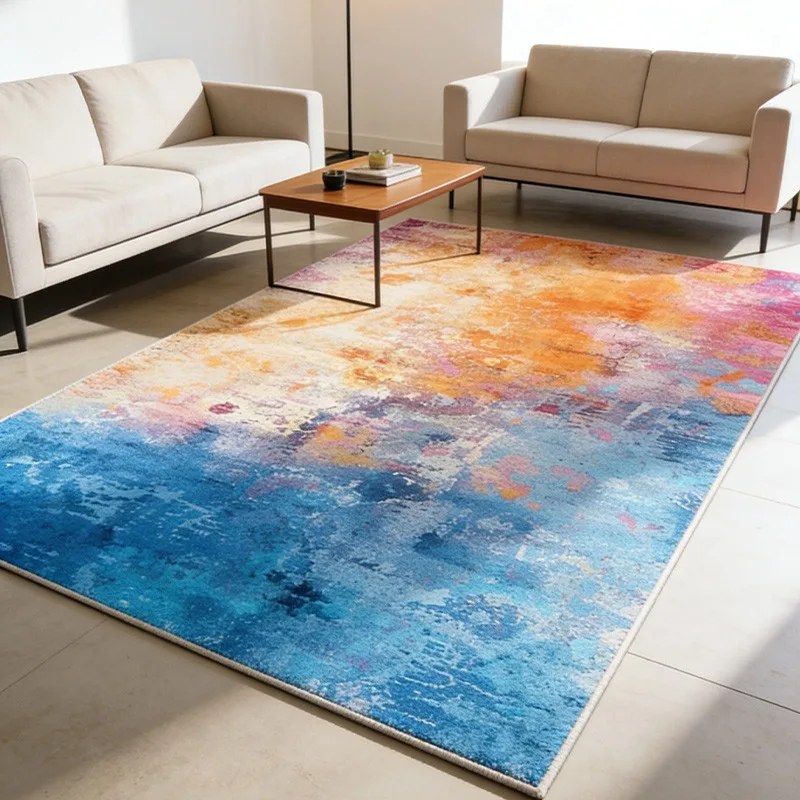 

Dyed Living Room Carpets, Faux Cashmere Carpets, Washable Home Décor Carpets, Suitable for Sofas, Doorways, and Bedrooms.