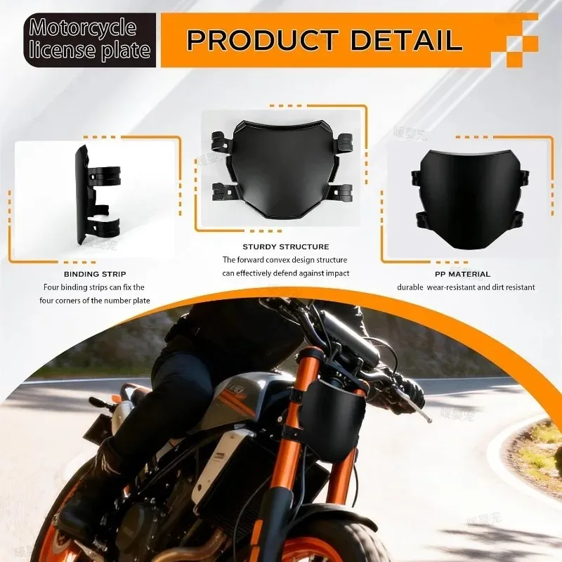Dirt Bike Motocross Electric E-Bike Front Number Plate For Surron S X For Talaria Sting MX3 MX4 Universal Motorcycle Accessories