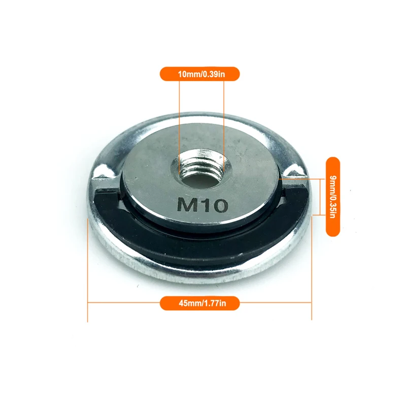 Quick Release Flange Nut M14 M10 Thread Angle Grinder Release Locking Nut Pressing Plate For Angle Grinder Clamping Flange