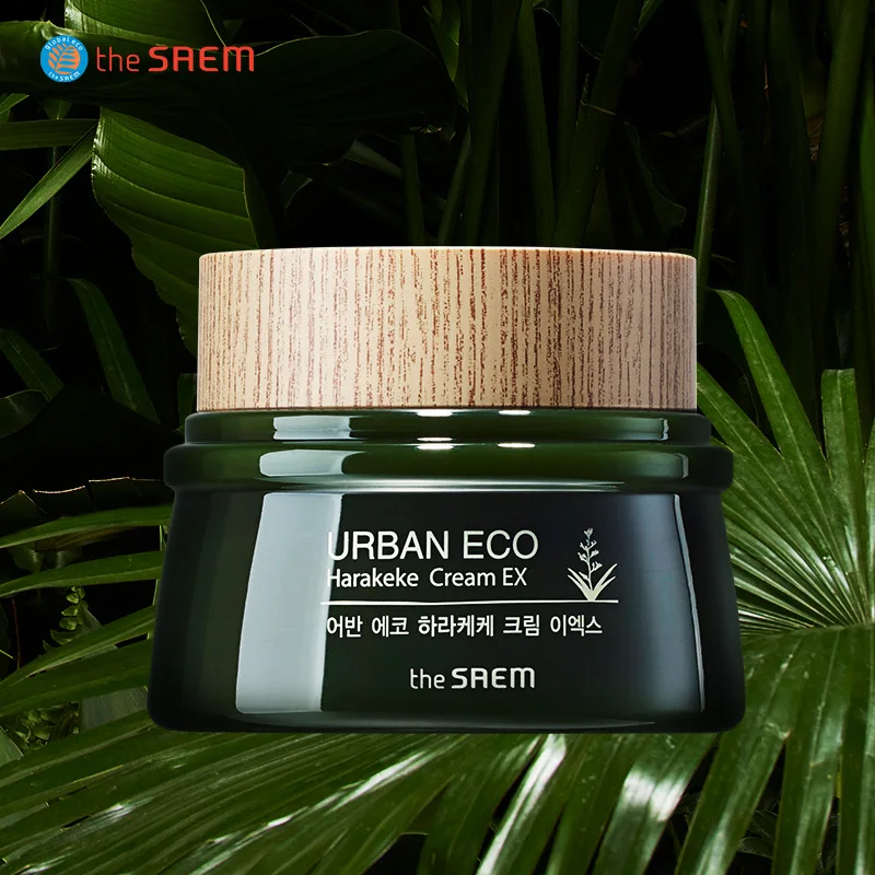 THE Saem Urban Eco Harakeke Cream EX 60ml Moisturizing Essence Face Care Korean Cosmetics