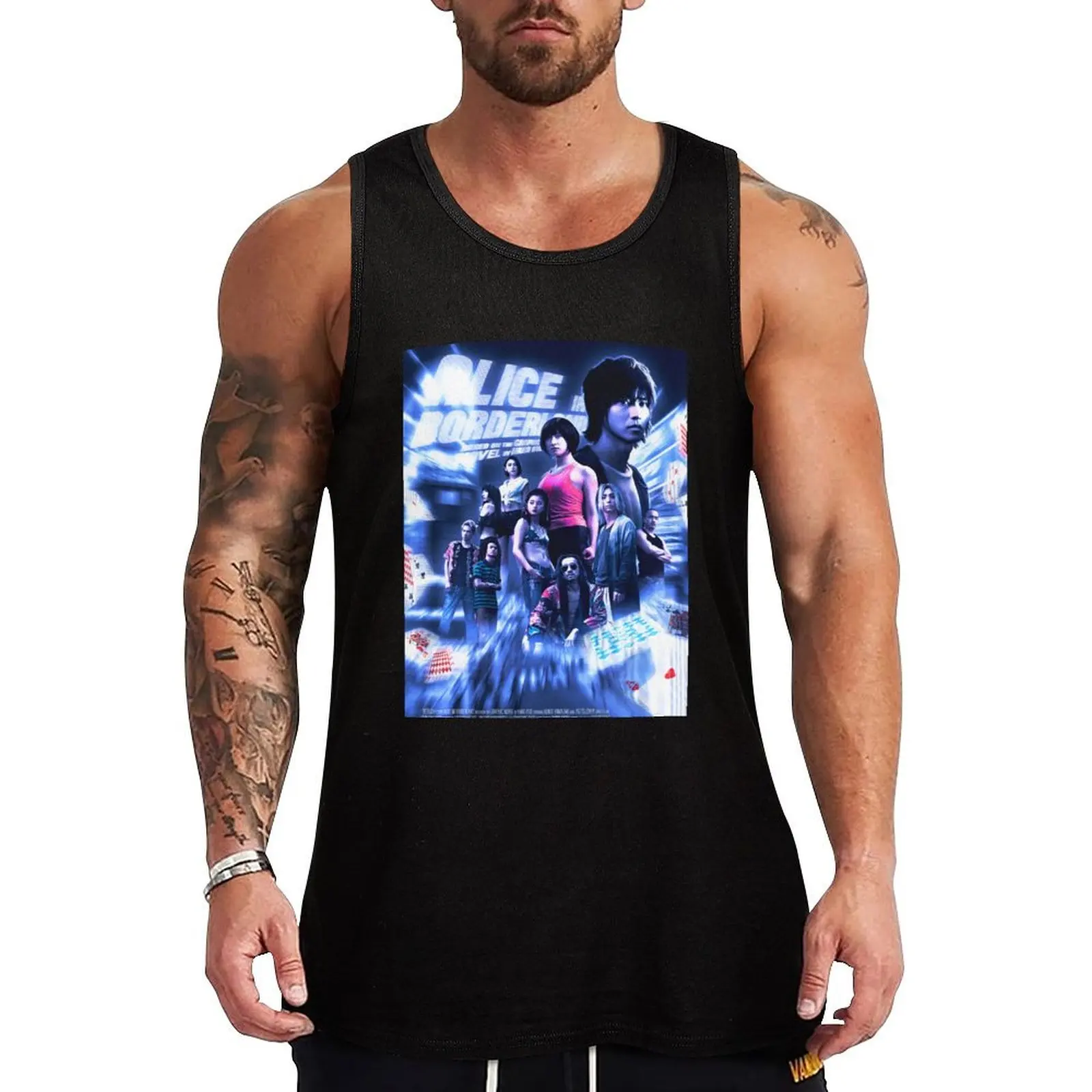 

Alice in Borderland POSTER Tank Top Men's clothes luxury style Gym wear Sports shirt man