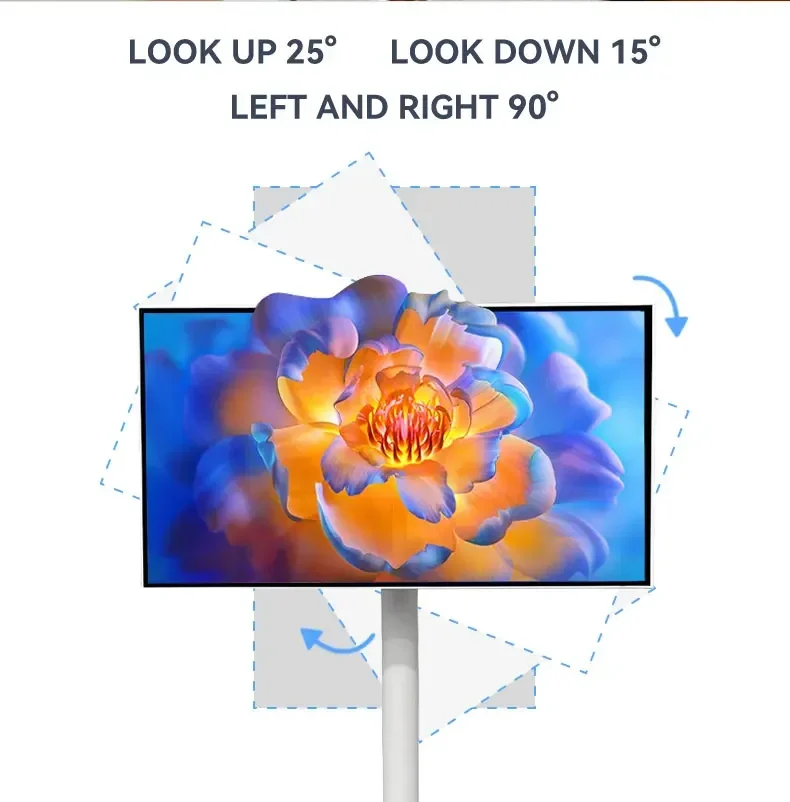 شاشة تلفزيون حديثة مقاس 21.5 بوصة 4+64 جيجا بايت تلفزيون متنقل رقمي Inteligente Mini 4K تلفزيون Bestie الذكي