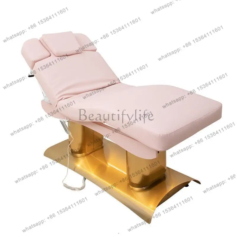 FG Tattoo Knead Massage Beds Beauty Spa Electric Ear Cleaning Massage Beds Esthetician PU Leather Furniture Table De Massage MHA