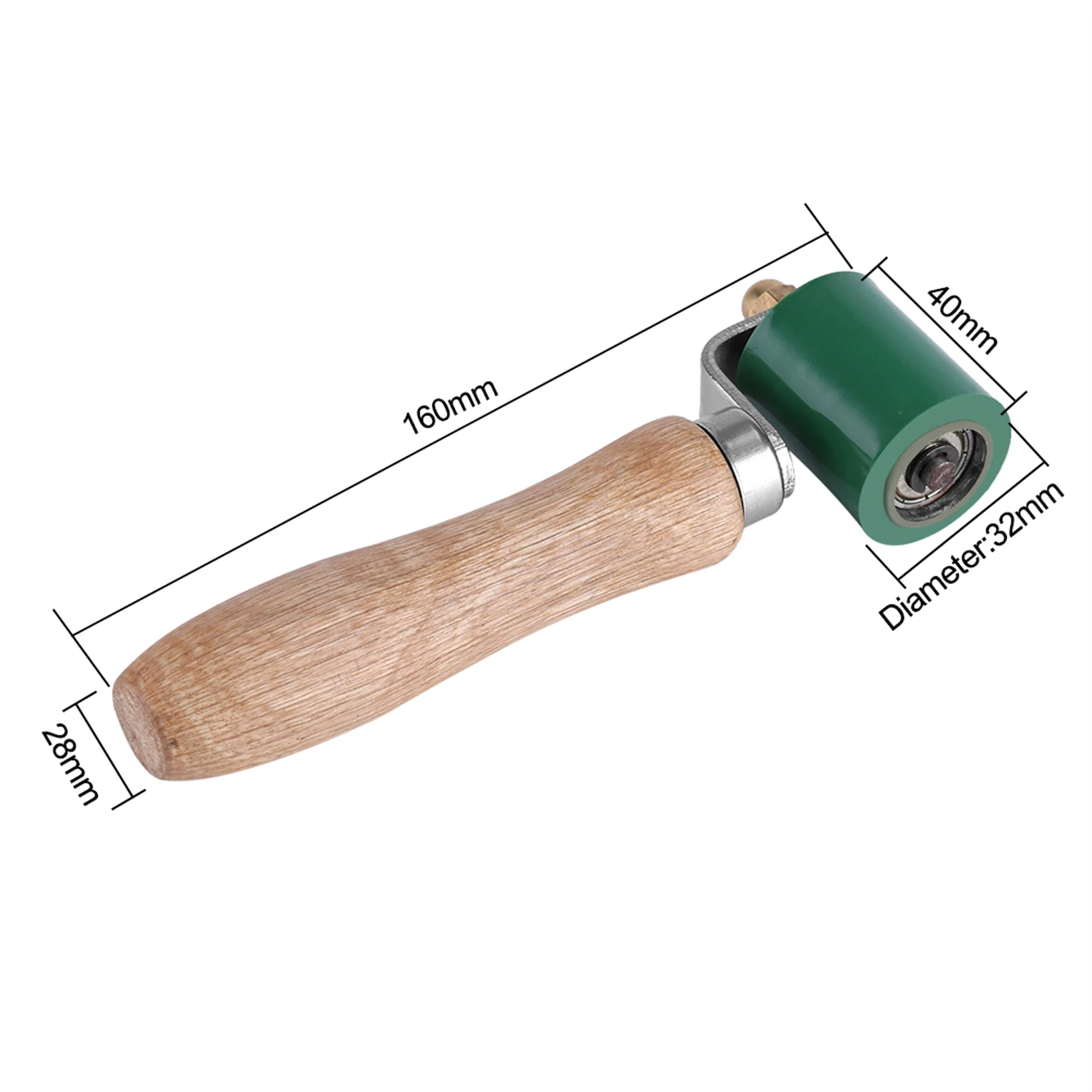40mm Silicone High Temperature Resistant Seam Hand Pressure Roller Roofing PVC Welding Tool Hand Roller Hand Pressure Roller