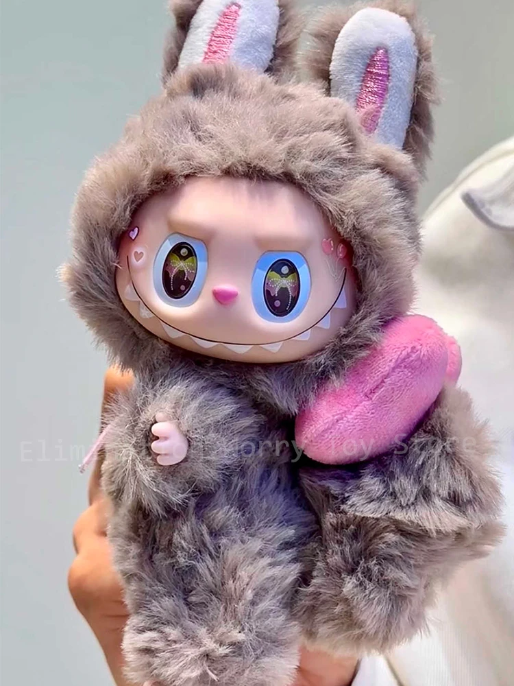 New 1:1 Butterfly Eyes Monster Labubu Series Winnie Creative Change Doll Diy Figure Vinyl Pendant Doll Model Replica Toy Gift