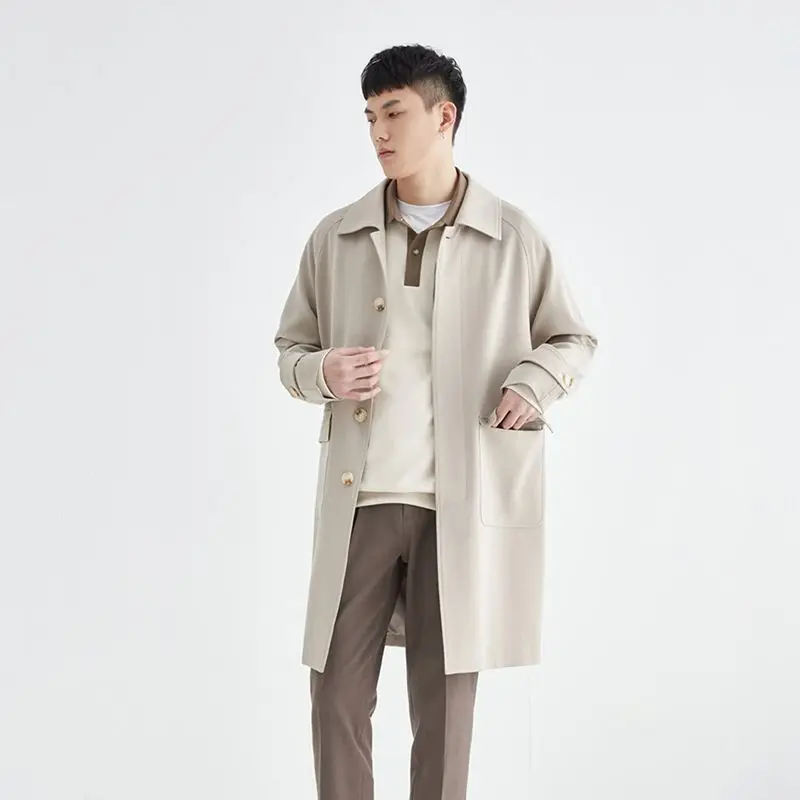 

Men's Loose Fit Jacket 2025 Autumn Winter Korean Style Streetwear Blazer with Hong Kong Flair Japanese Harajuku Motifs​