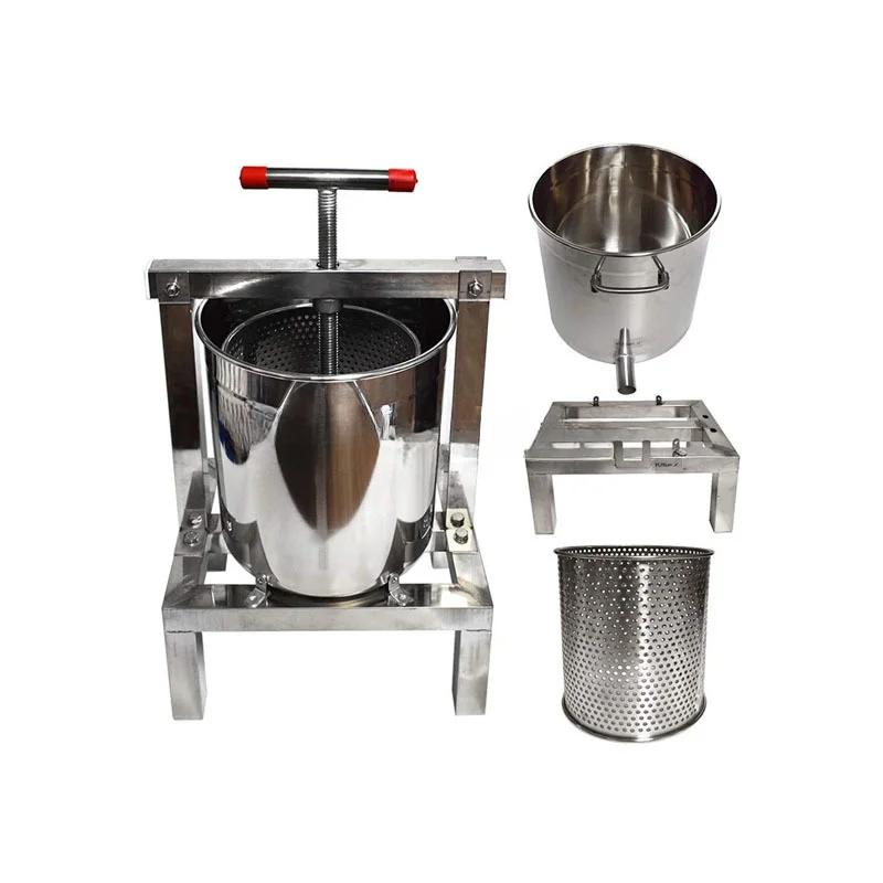 Stainless Steel Press Machine Honey Presser Beeswax Extractor Beekeeping Equipment