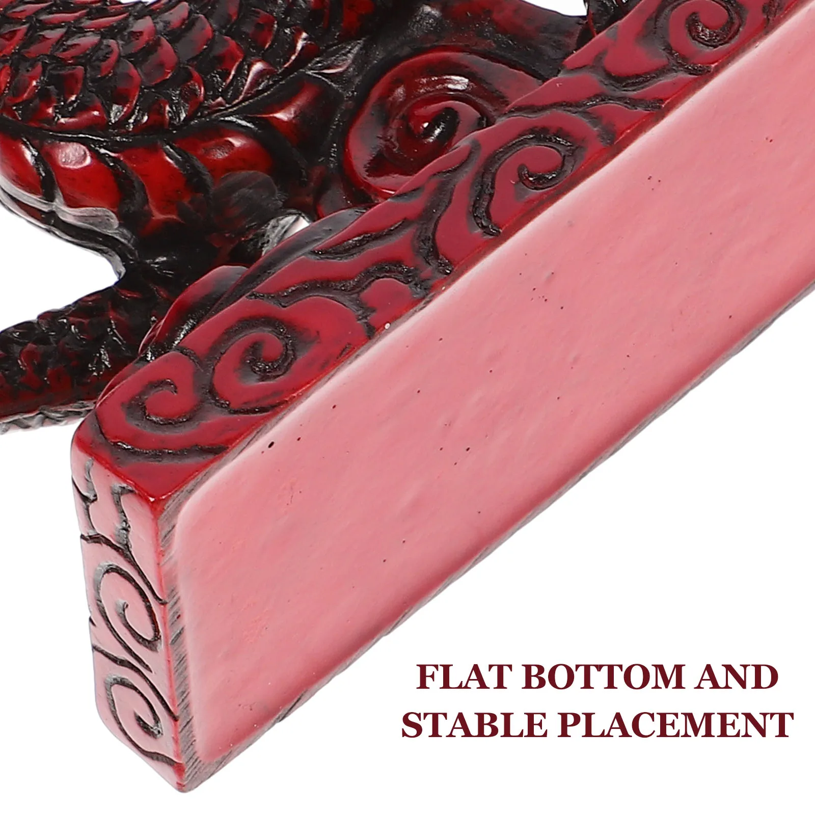 

Chinese Dragon Resin Ornament Handcrafted Sculpture for Desktop Decoration Office Cabinet Display Elegant Miniature Home