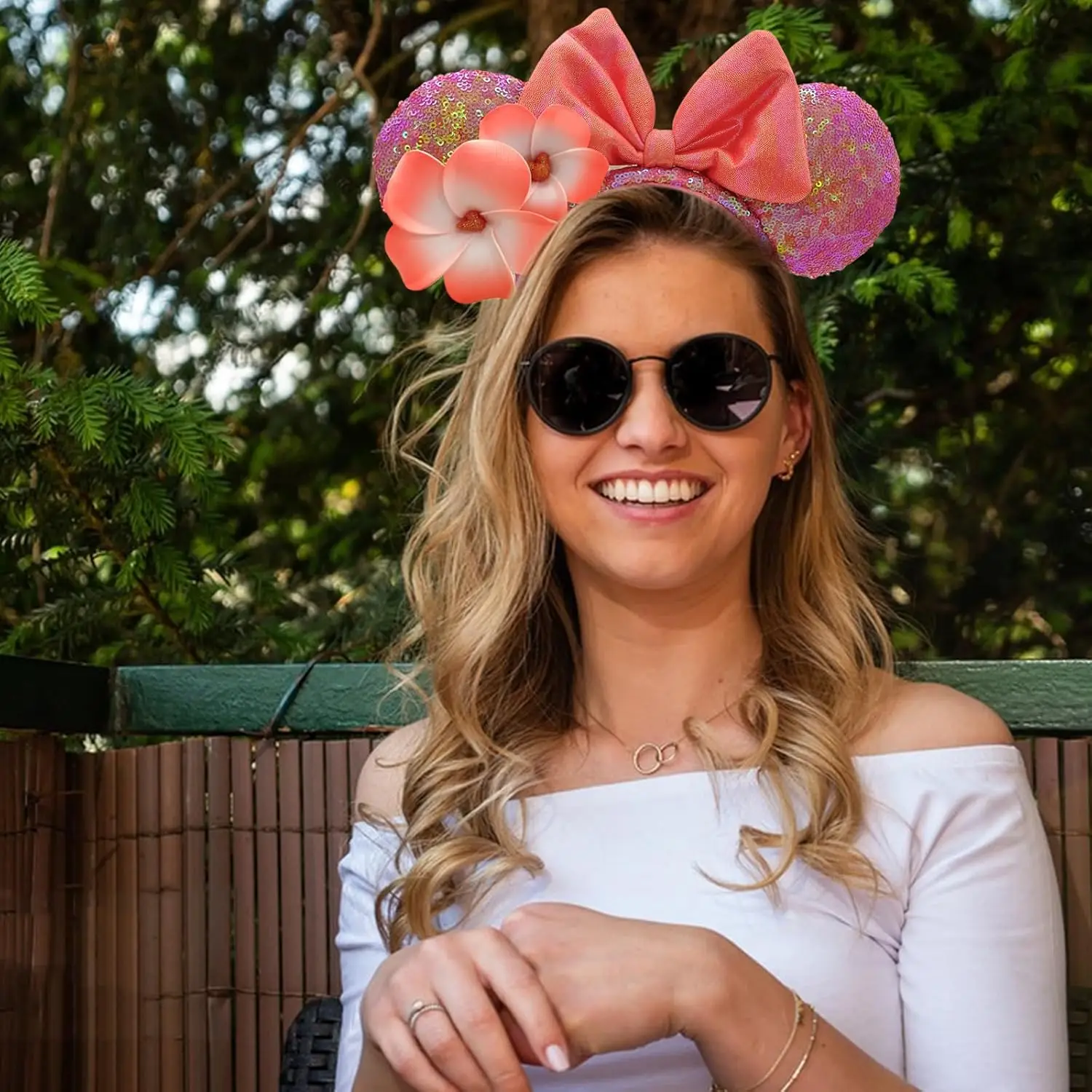 Opaska do włosów z uszami Myszki Miki i Minnie dla dziewczynek i dorosłych, księżniczka Jasmine, syrenka, opaska na festiwal, imprezę, podróż, akcesoria do włosów DIY