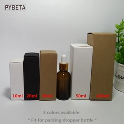 100PCS Small Long Tube Cardboard Box Blank Paper Box For Packing Lipstick Essential oil bottle Perfume Packaging Business Box