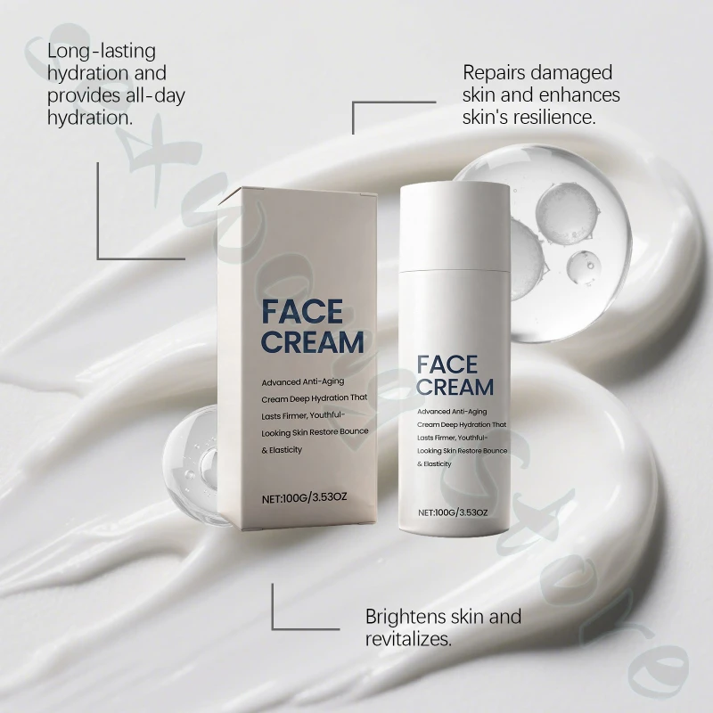 Daily moisturizing cream 100g, mild formula, hydrating, moisturizing, delicate and soft facial skin, refreshing and non-greasy