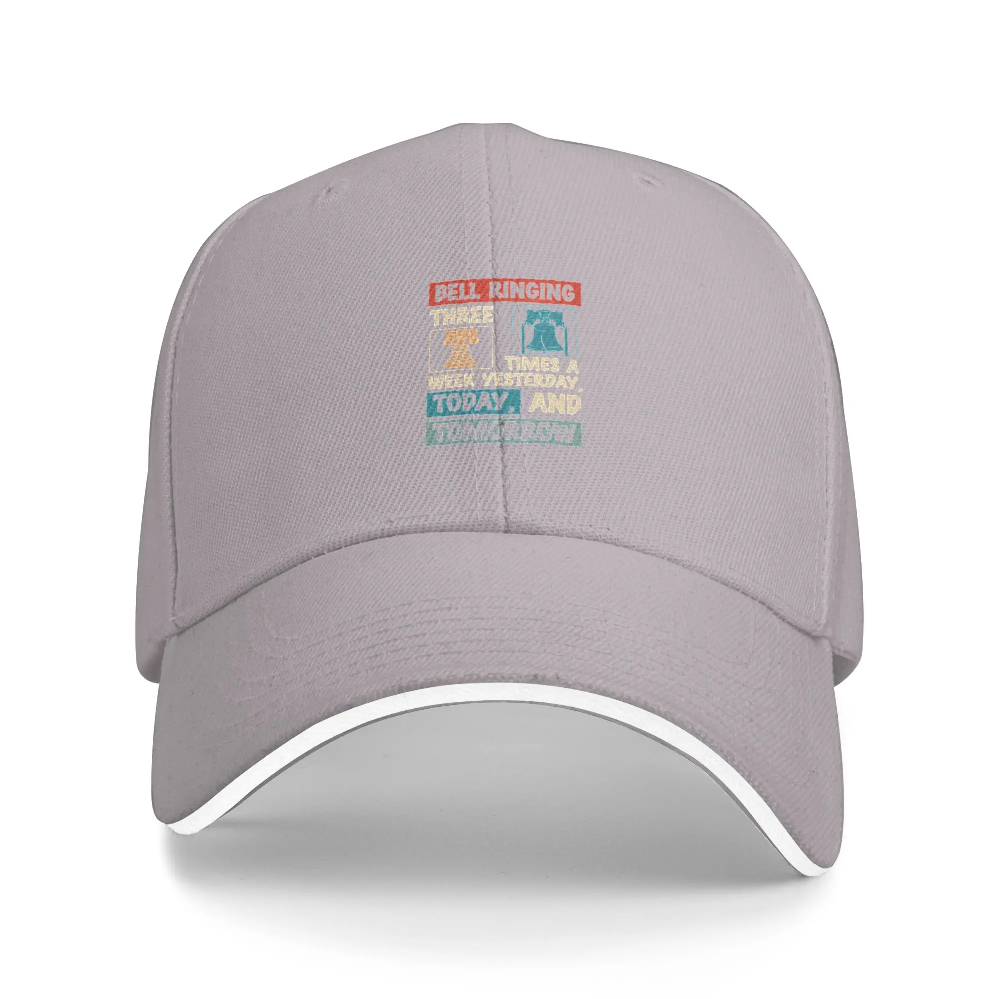Hot Sale Funny Bell Ringing Hobby Three Times A Week For Bell Ringers Baseball Cap Trendy Cap Female  City Wandering Cap Female