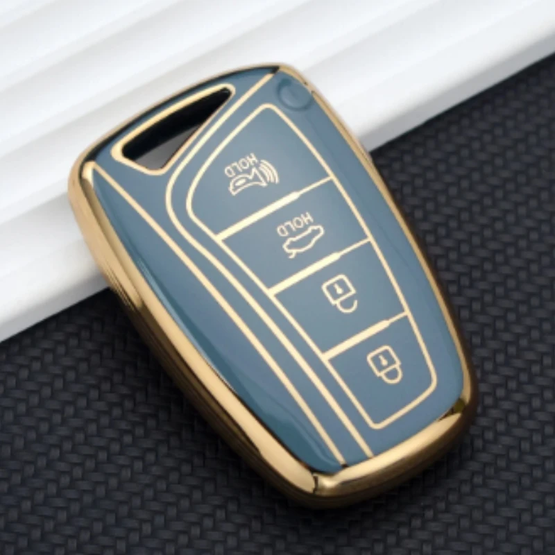 

For Hyundai Grandeur HG Sedan Genesis G80 Santa Fe 3DM Grand SantaFe 2018 IX45 EQUUS Azera Fashion TPU Remote Key Case Cover