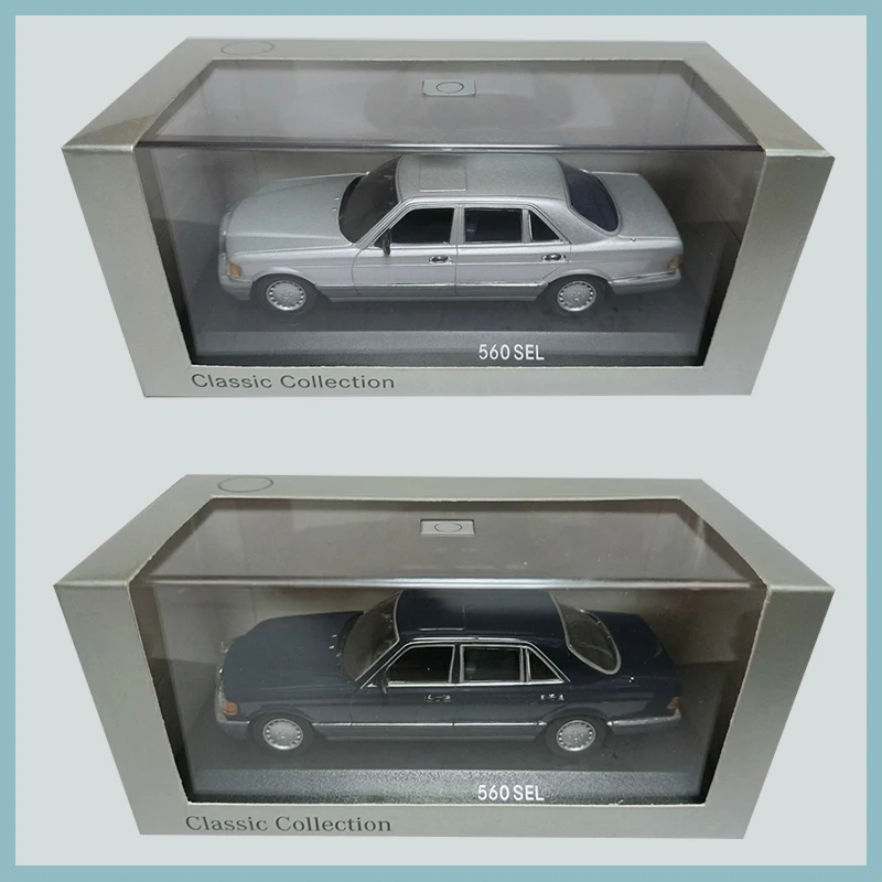 Minichamps 1/43 560SEL 1992 Berlina a quattro porte Modello di auto in lega Classici Regalo souvenir per adulti Display statico