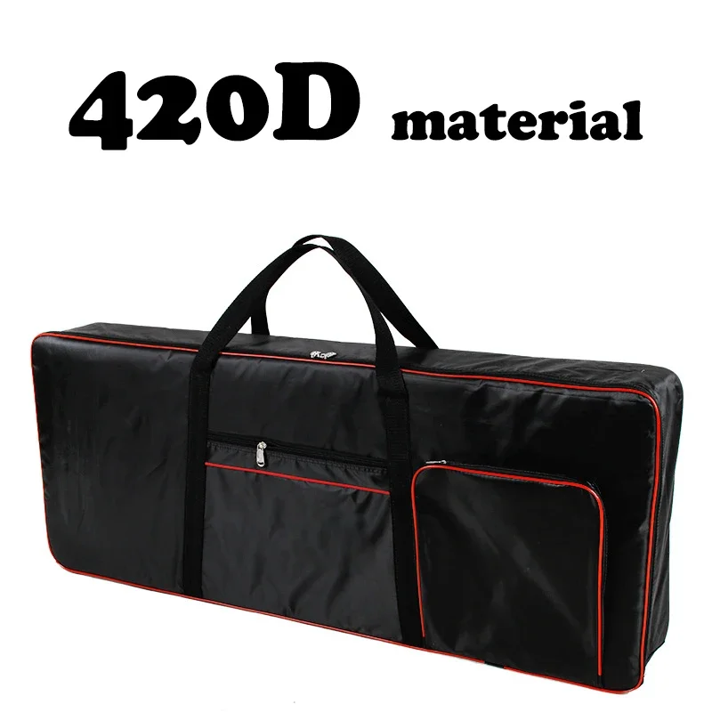 420D Waterproof Nylon Bag for 61 Keyboard Backpack Electronic Piano Cover Case for Electronic Organ Durable Gig Bag