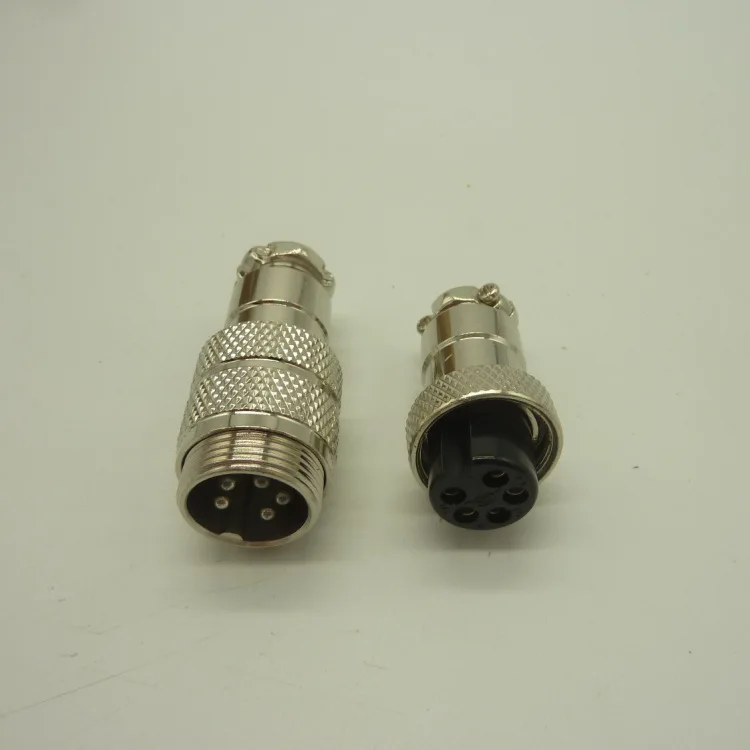 

10pcs Wire docking GX16-5P metal circular connector Shenzhen Dongguan connector 16M 5-core male and female connector