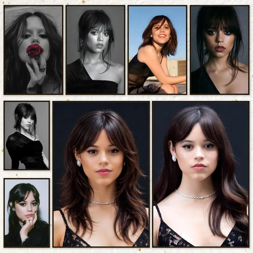 Anime Action Jenna Ortega Poster HD Waterproof Wall Art Posters Self Adhesive Bedroom Living Room Home Decor Gift