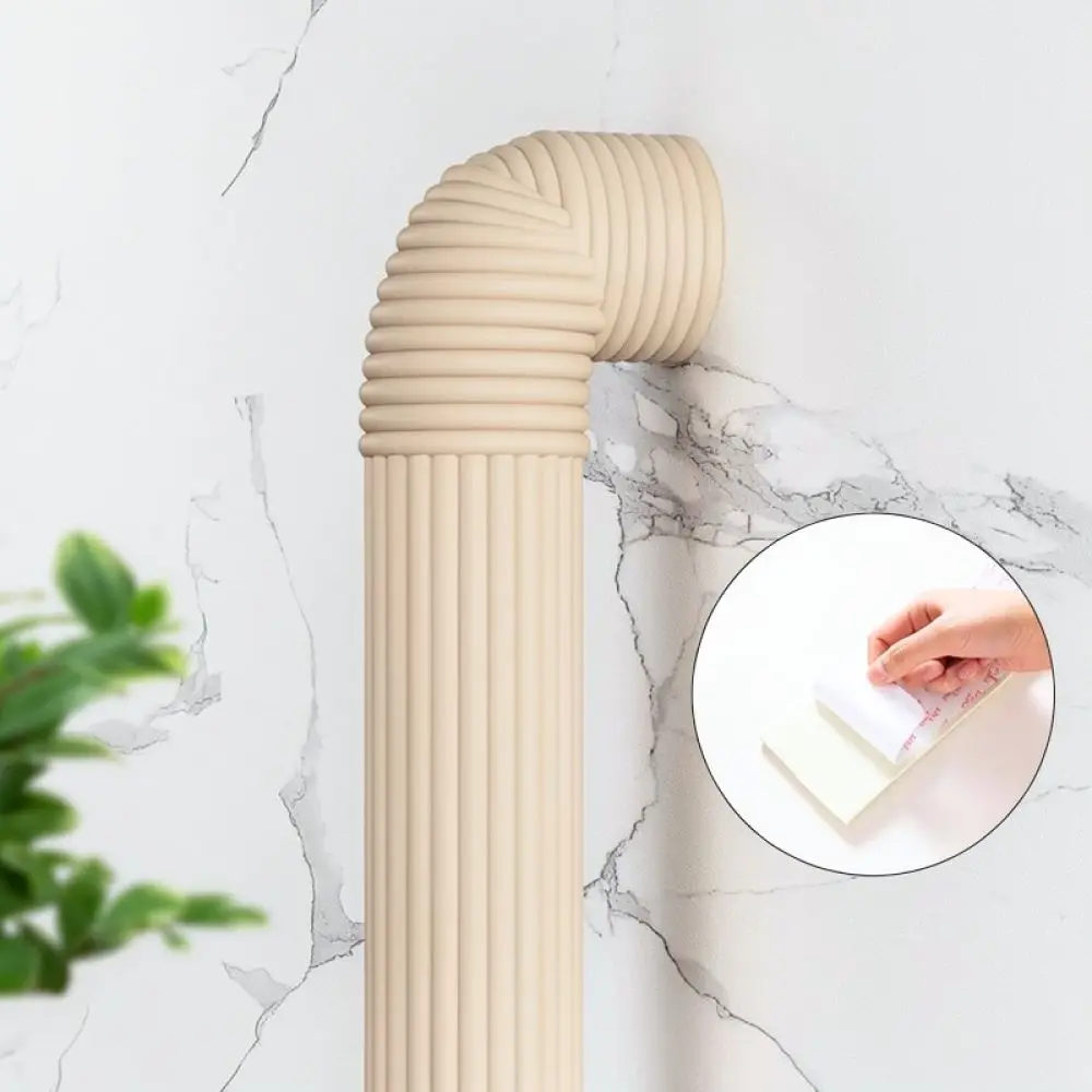 Home Pipe Decorative Protector PVC Cover For Interior Water Drainage Heating Lines Aesthetic Concealment Solution