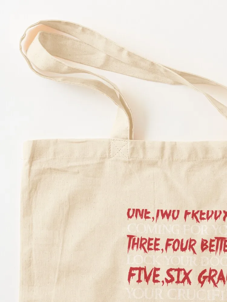 1, 2 Freddy's Coming For You... Essential Tote Bag Gift bags Reusable bags Customizable tote bag shopping cart bags
