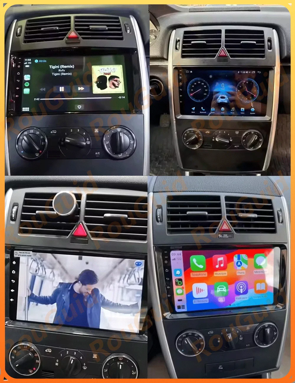 Carplay Car Radio For Mercedes Benz B200 A B Class W169 A160 A180 A200 A220 2009 -2012 Android Auto GPS Navigation Stereo Screen view 3