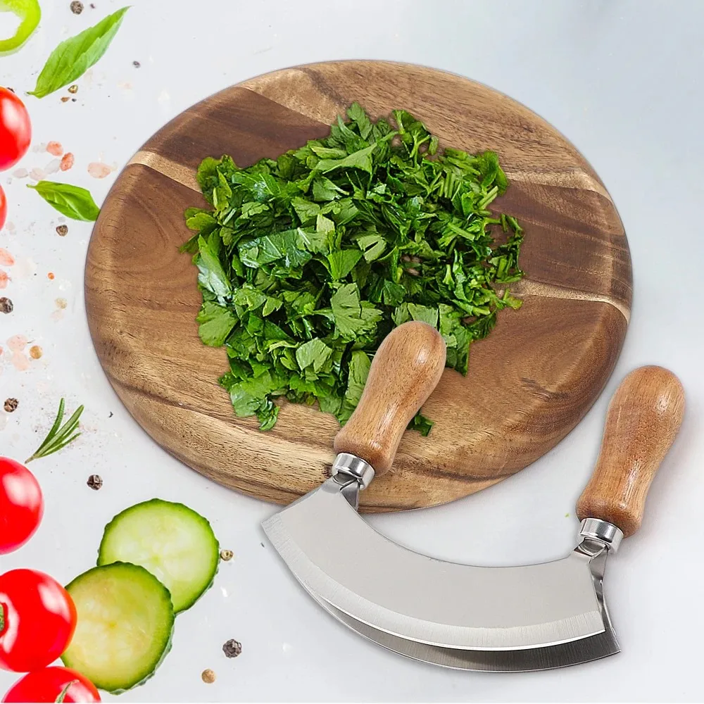 Wood-handled Double-sided Cheese Cutter, Vanilla Cutter, Garlic Cutter, Chili Cutter, Vegetable Cutter, Baking Tools