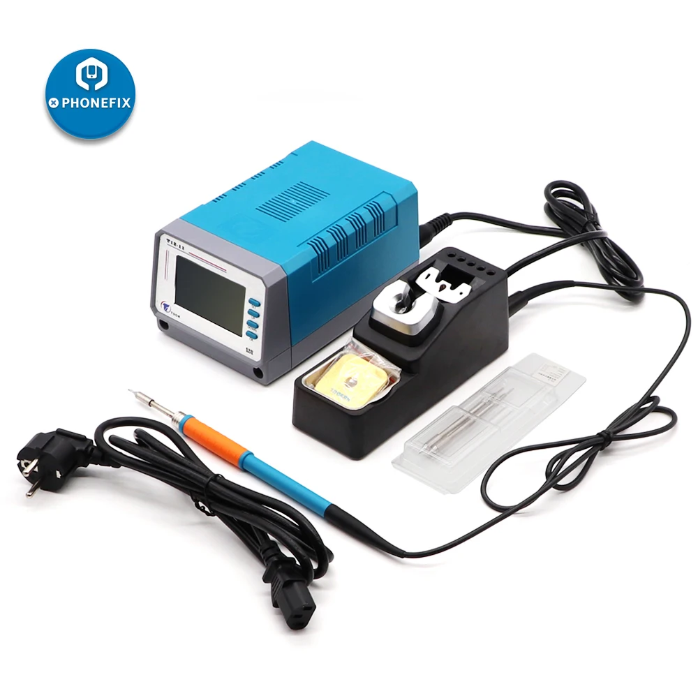 

LEISTO T12-X Lead-Free Soldering Station with T12 Handle Iron Tips 3S Fast Heating Automatic Sleep Phone Welding Rework Station