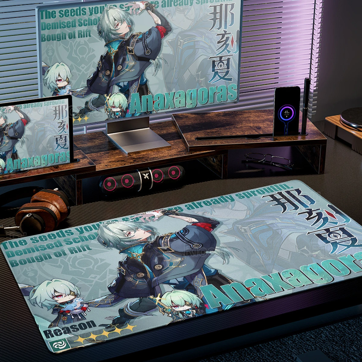 Mouse Pads Honkai Star Rail Aesthetics Anime Girl Anaxagoras Hysilens Desk Mat Computer Keyboard Mats