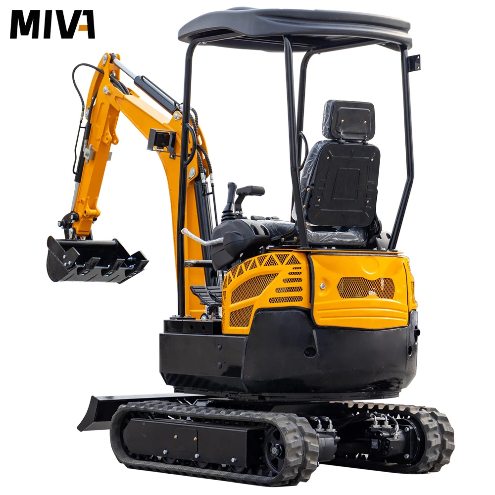 Multifunction 1.8ton Mini Digger Excavadora Hydraulic Crawler Small Excavators 2Ton Low Emission Mini Excavator customisation