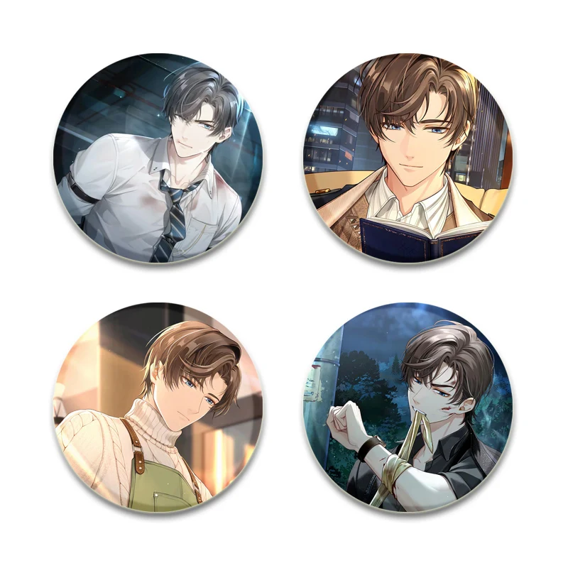 Tears of Themis Anime Brooches Luke Pearce/Marius Von Hagen/Vilhelm Richard Albert De Haspran/Artem Wing Cartoon Badge Gift Pins