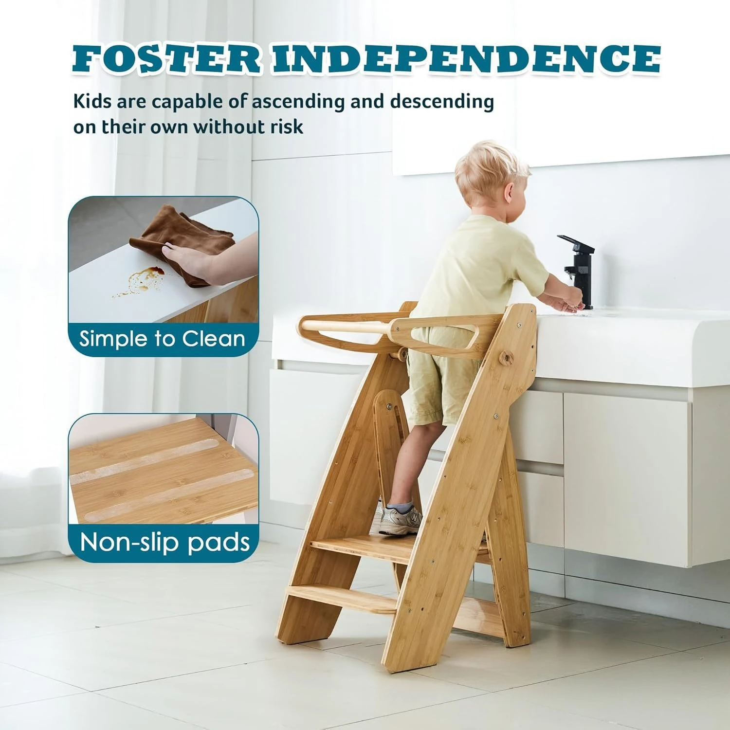 

Деревянный детский табурет из цельного дерева. Деревянный стул для скалолазания. Домашний стиральный стол. Детская подставка для ног. Складная детская обучающая башня.