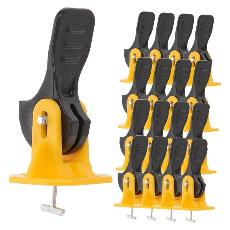 AEE6-50Pcs Tile Leveler Tool Kit Tile Leveling System With Tile Spacer For Floor Installation For Grouting And Leveling Floor