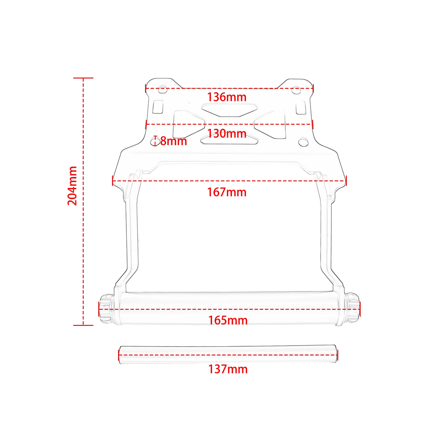New 2023 2024 Motorcycle Accessories Mobile Phone Navigation Mounting Bracket GPS For BMW C400GT C400 GT 2025