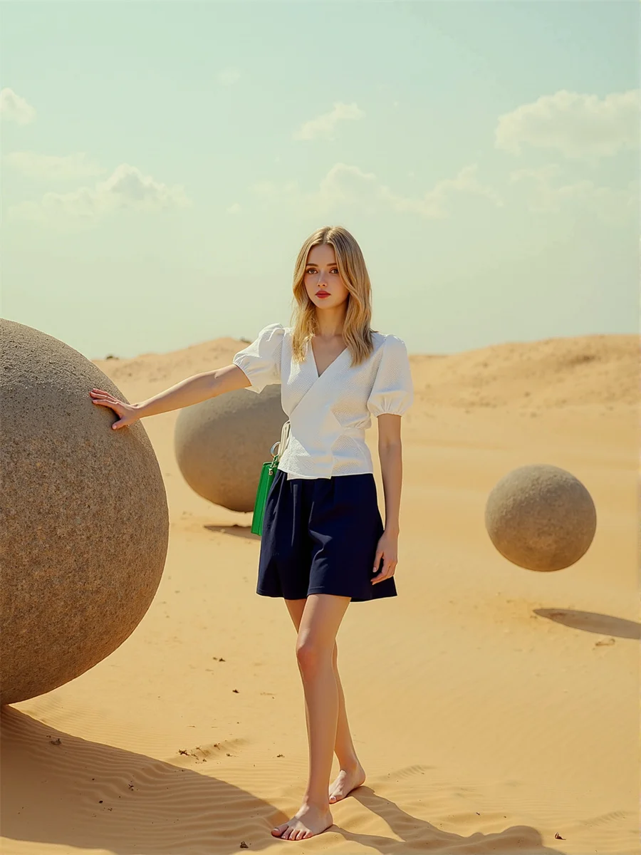 

Apricot Oversized Women'S Cotton Blouses Strap Long Sleeve Korean Style Elegant Chiffon Fashion Female Autumn Clothing Linen