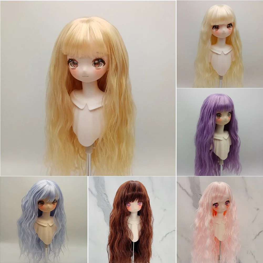 BJD SD Doll Wig High Temperature Fibre Durable doll Hair for upset duck for1/3 doll hair Bjd Wig DIY decoration