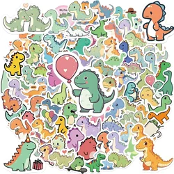 100Pcs Cute Small Dinosaur Stickers Animal DIY Stickers Scrapbooking Phone Luggage Skateboard Waterproof Graffiti Decals