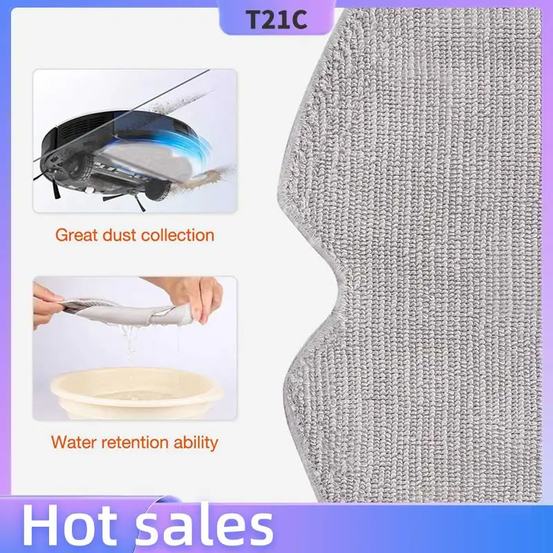 

T21C 12Pcs Full Coverage Mopping Cloths For Xiaomi Roborock S5 S50 S51 S55 S6 S6 MAXV S5 MAX E25 E35 Vacuum Cleaner