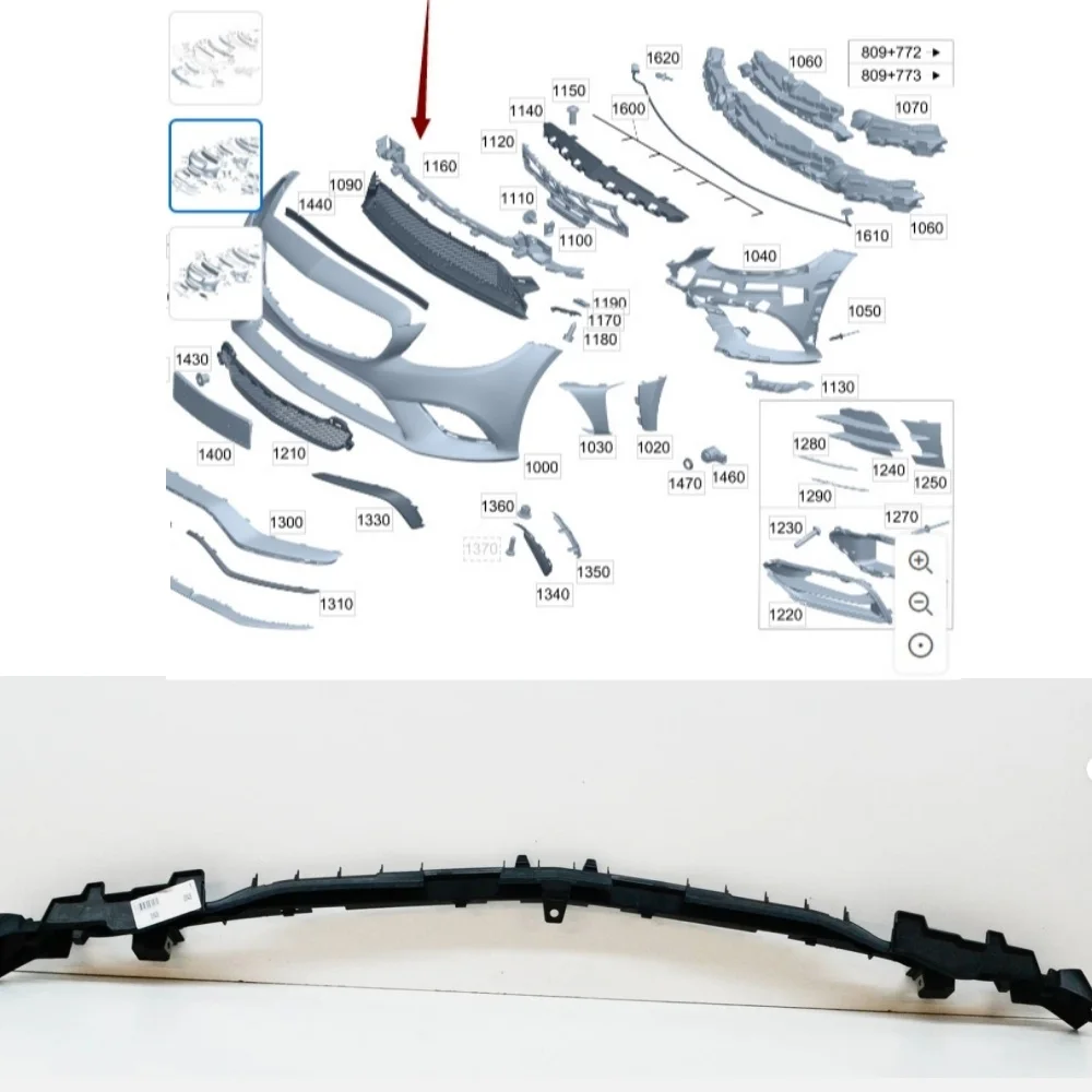 

Front bumper lower support bracket A2058855701 For Mercedes Benz C-Class W205